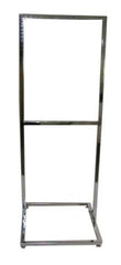 22" x 28" Single Insert 1" Square Tube Bulletin Poster Holder. Color: Chrome