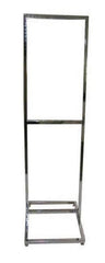 14" x 22" Single Insert 1" Square Tube Bulletin Poster Holder. Color: Chrome