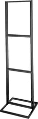 22" x 28" Classic Three-Tier Triple Insert 1" Square Tube Bulletin Poster Holder. Color: Black