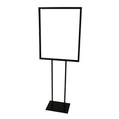22" x 28" Single Insert Twin Pole Bulletin Poster Holder. Color: Matte Black