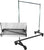 2-Piece Folding Bottom Shelf with Brackets for M10 Series 5' Foot Z-Racks, Gloss Black